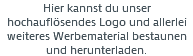 Hier kannst du unser hochauflösendes Logo und allerlei weiteres Werbematerial bestaunen und herunterladen.